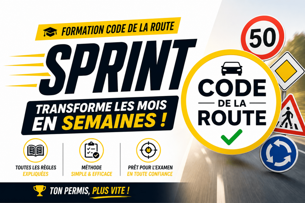 Formation accéléré Code de la Route -"SPRINT"